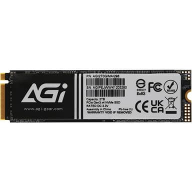Твердотельный накопитель SSD AGI AI298 M.2 PCIe 2TB RETAIL-Color Box