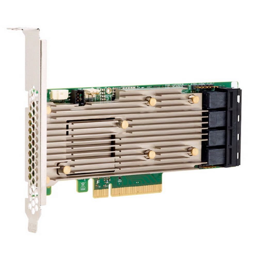 RAID-контроллер Broadcom 9460-16I SGL (05-50011-00 / 03-50011-30007 / 03-50011-30008 / 03-50011-30009 / 03-50011-30011) PCIe 3.1 x8 LP, SAS/SATA/NVMe, RAID 0,1,5,6,10,50,60, 16port(4* int SFF8643), 4GB Cache, 3516ROC, RTL (Sn)