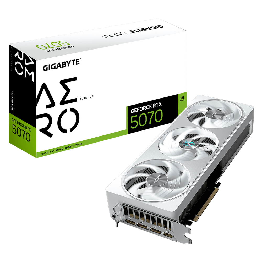 Видеокарта Gigabyte RTX5070 AERO 12GB GDDR7 192bit 3xDP HDMI 3FAN RTL