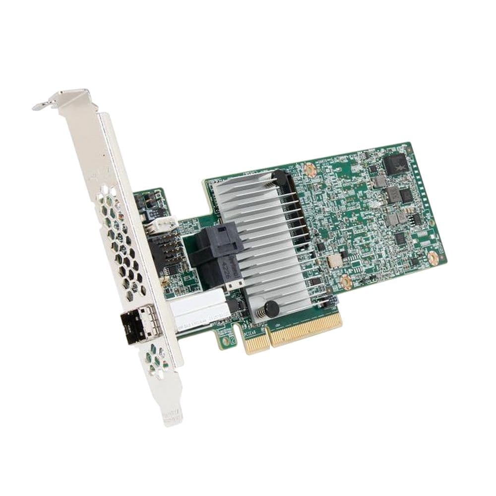 RAID-контроллер Broadcom LSI MegaRAID SAS 9380-4I4E SGL (LSI00439 / 05-25190-02) PCIe 3.0 x8 LP, SAS/SATA 12G, RAID 0,1,5,6,10,50,60, 8port(1*int SFF8643 + 1*ext SFF8644), Cache 1GB, 3108ROC, RTL