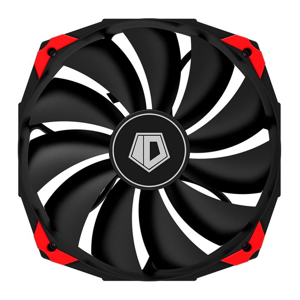 Вентилятор ID-COOLING NO-14025K 140x140x25мм (24шт./кор, PWM, Low Noise, резиновые углы, черный, 800-1600об/мин) BOX
