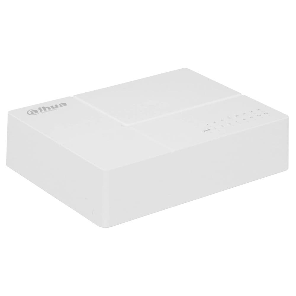 Коммутатор Dahua 16-port 10/100M RJ45 Non-PoE Switch, Plastic case