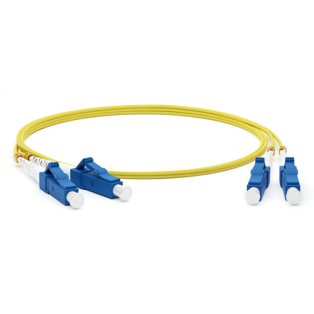 Кабель Hyperline FC-D2-9-LC/UR-LC/UR-H-10M-LSZH-YL Патч-корд волоконно-оптический (шнур) SM 9/125 (OS2), LC/UPC-LC/UPC, 2.0мм, duplex, LSZH, 10м
