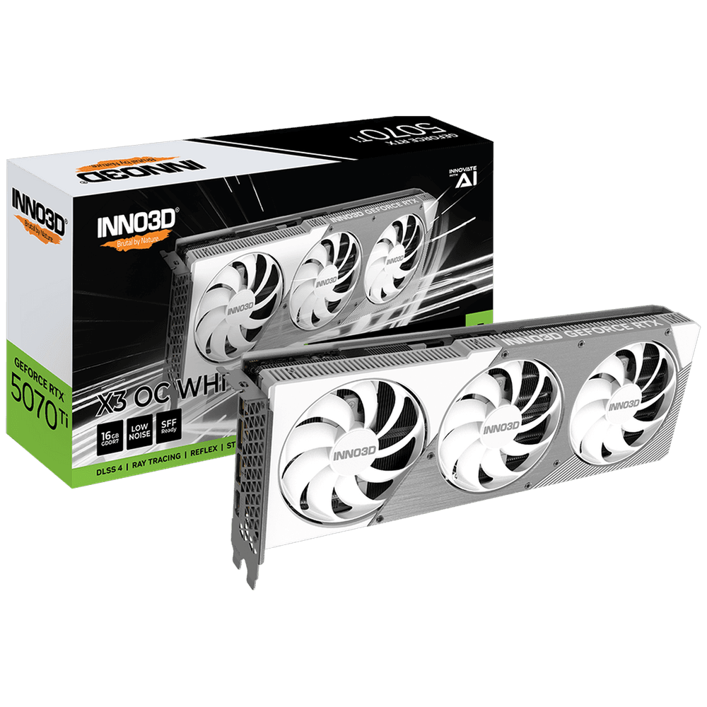 Видеокарта INNO3D RTX 5070 Ti X3 OC RTX5070Ti, HDMI, DP*3, 16G,D7