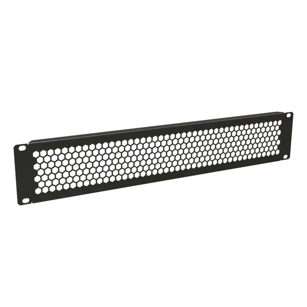Фальш-панель перфорированная Hyperline BPD-1-RAL9005 1U цвет черный (RAL 9005)