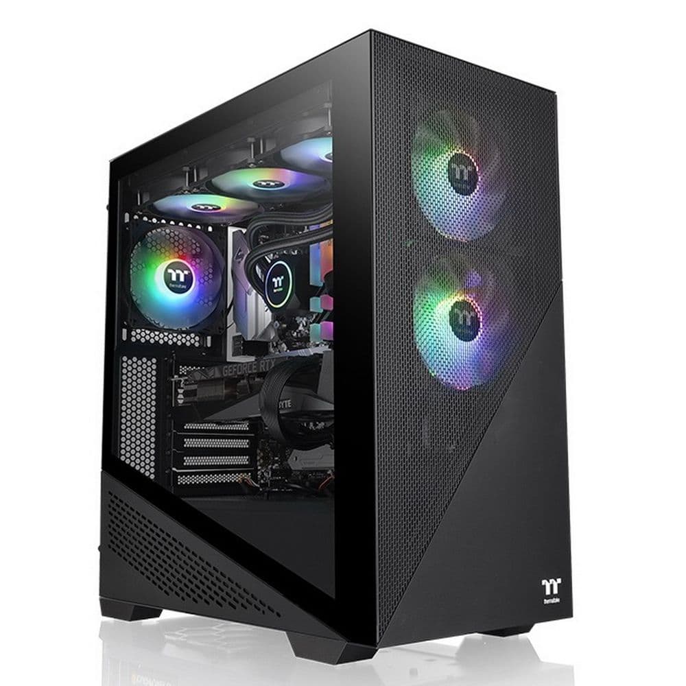 Компьютерный корпус Thermaltake Divider 370 TG ARGB/Black CA-1S4-00M1WN-00 /Win/SPCC/Tempered Glass*1/120мм ARGB PWM Fan*3