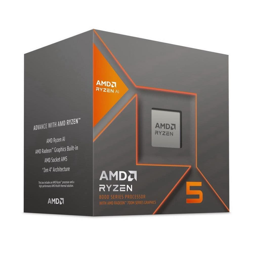 Центральный Процессор AMD RYZEN 5 8600G BOX (Phoenix, 4nm, C6/T12, Base 4,30GHz, Turbo 5,00GHz, RDNA 3.0 Graphics, L3 16Mb, TDP 65W, SAM5)