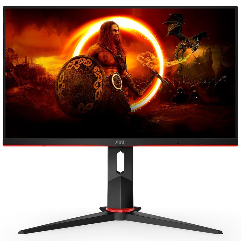 Монитор Bad Pack 23.8" AOC Q24G2A Black-Red (IPS, 2560x1440, HDMI+DP, 1 ms, 178°/178°, 350 cd/m, 1000:1, 165Hz, MM) bp