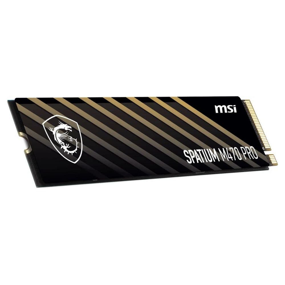 Твердотельный накопитель SSD MSI M.2 2280 2TB SPATIUM M470 PRO Client SSD S78-440Q990-P83, PCIe Gen4x4 with NVMe, 3D TLC, R/ W 5000/ 4400
