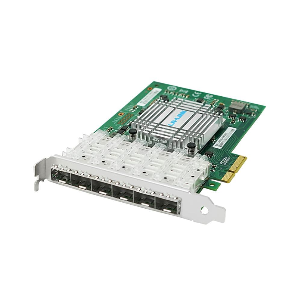 Сетевая карта LR-Link NIC PCIe x4, 6 x 1G SFP , Intel i350 chipset