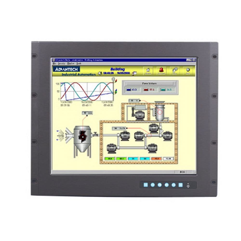 Промышленная мониторная панель FPM-3191G-R3BE 19" TFT LCD LED , 1280x1024, яркость 350 нит, резистивный сенсорный экран (RS-232 & USB), VGA, DVI-D, питание 12В/24В DC