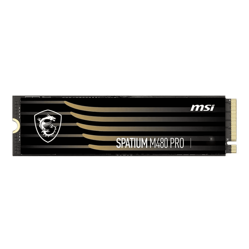 Твердотельный накопитель SSD MSI Bad Pack M.2 2280 1TB MSI SPATIUM M480 Pro Client SSD PCIe Gen4x4 with NVMe, 7400/6000, IOPS 750/1000K, MTBF 1.6M, 3D NAND, 700TBW, 0,38DWPD, RTL
