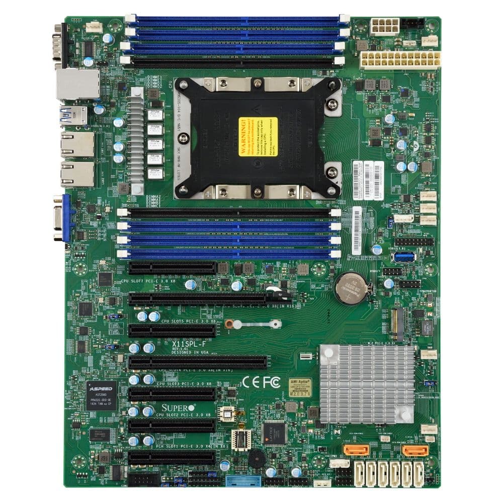 Материнская плата SuperMicro MBD-X11SPL-F-O ATX LGA 3647 8xDDR4 slots 8xSATA3 8xUSB2.0 5xUSB3.0 1xVGA