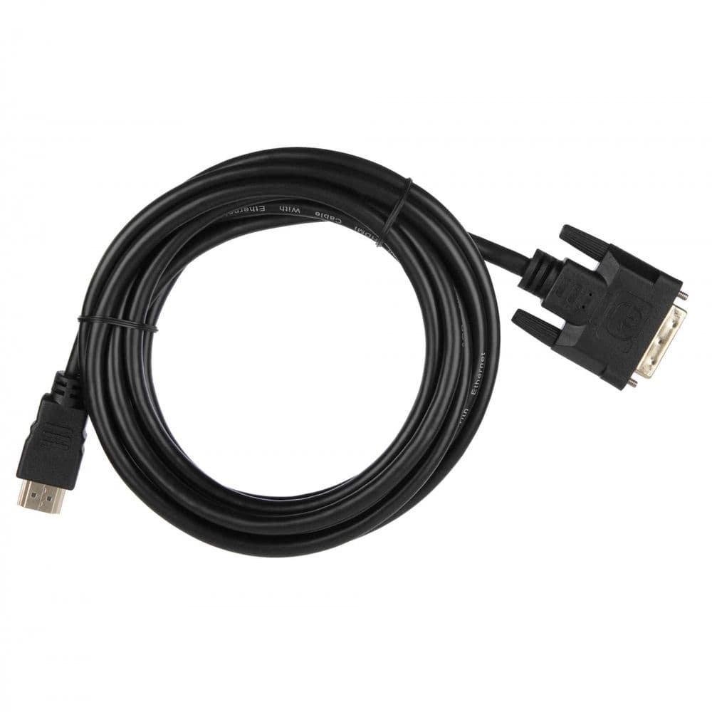 Кабель ACD-DHDM1-30B |ACD-DHDM1-30B| HDMI 1.4, Golden Plated,19m/25m, HDMI-DVI Черный, 3м