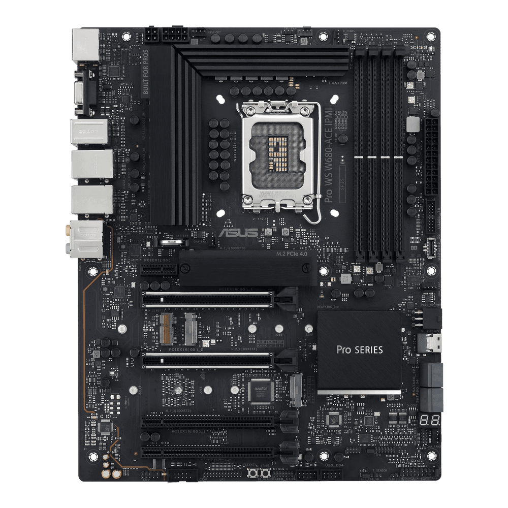 Материнская плата ASUS PRO WS W680-ACE IPMI LGA1700 ATX 4xDDR5 4xPCIEx16 PCIEx1 3xM.2 USB-C DP HDMI VGA 2x2.5GLAN