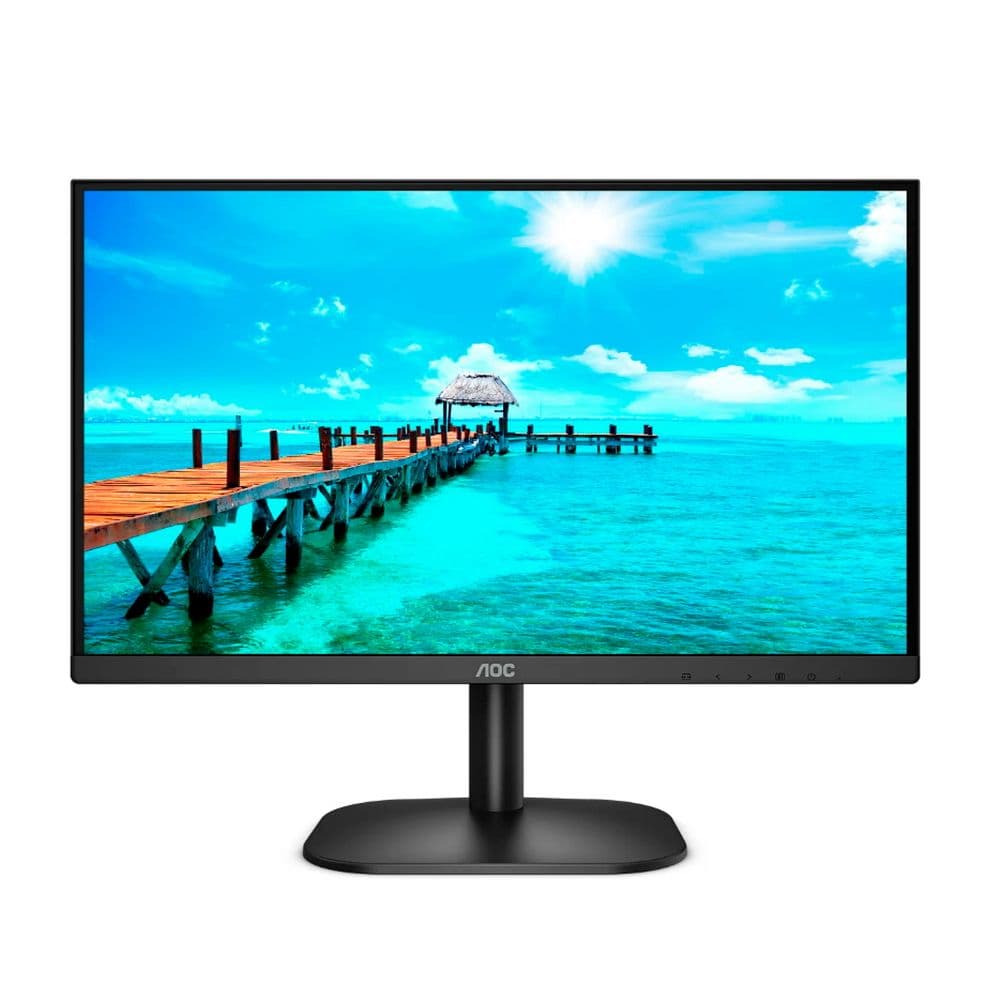 Монитор AOC 23.8" 24B2XD Black (IPS, 1920x1080, D-sub+DVI, 4 ms, 178°/178°, 250 cd/m, 20M:1)