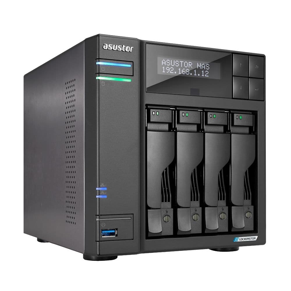 Сетевой накопитель ASUSTOR AS6704T AS6704T/4BAY/EU/4GD4 (90IX01N1-BW3S40)