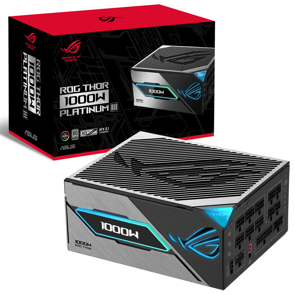 Блок питания ПК ASUS ROG-THOR-1000P3-GAMING