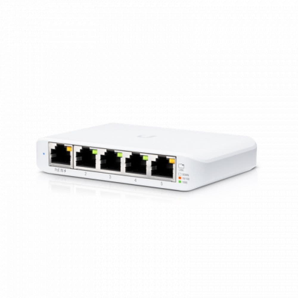 USW-FLEX-MINI - Коммутатор, Ubiquiti, USW-FLEX-MINI, Unifi Switch, Неуправляемый, 5 порта 10/100/1000 Mbps RJ45, Настольный/настенный