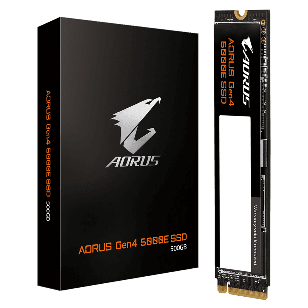 SSD 500 Gb M.2 2280 M GIGABYTE AORUS Gen4 5000E <AG450E500G-G>