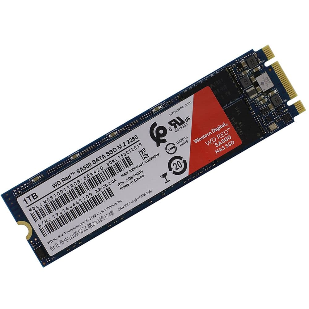 Твердотельный накопитель SSD WDC RED M.2 2280 WDS500G1R0B 500GB RTL
