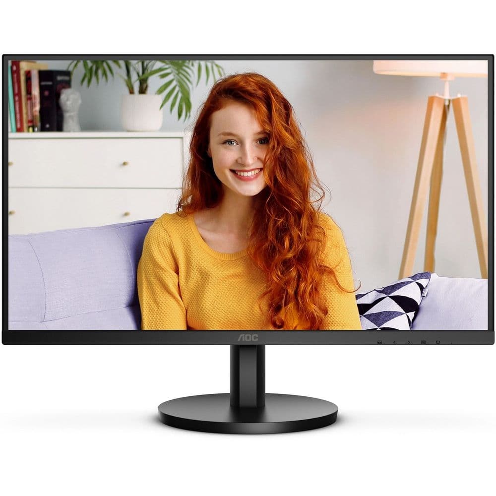МОНИТОР 27" AOC U27B3M Black (4K, VA, 3840x2160, 4 ms, 178°/178°, 300 cd/m, 20M:1, +2xHDMI 2.0, +DisplayPort 1.4, +MM)