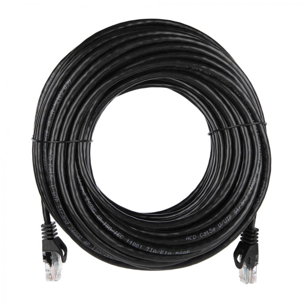 Патч-корд |ACD-LPU5C-20M| Cat5e UTP 24AWG 4Pair, 7/0.18мм CU Черный, 20м