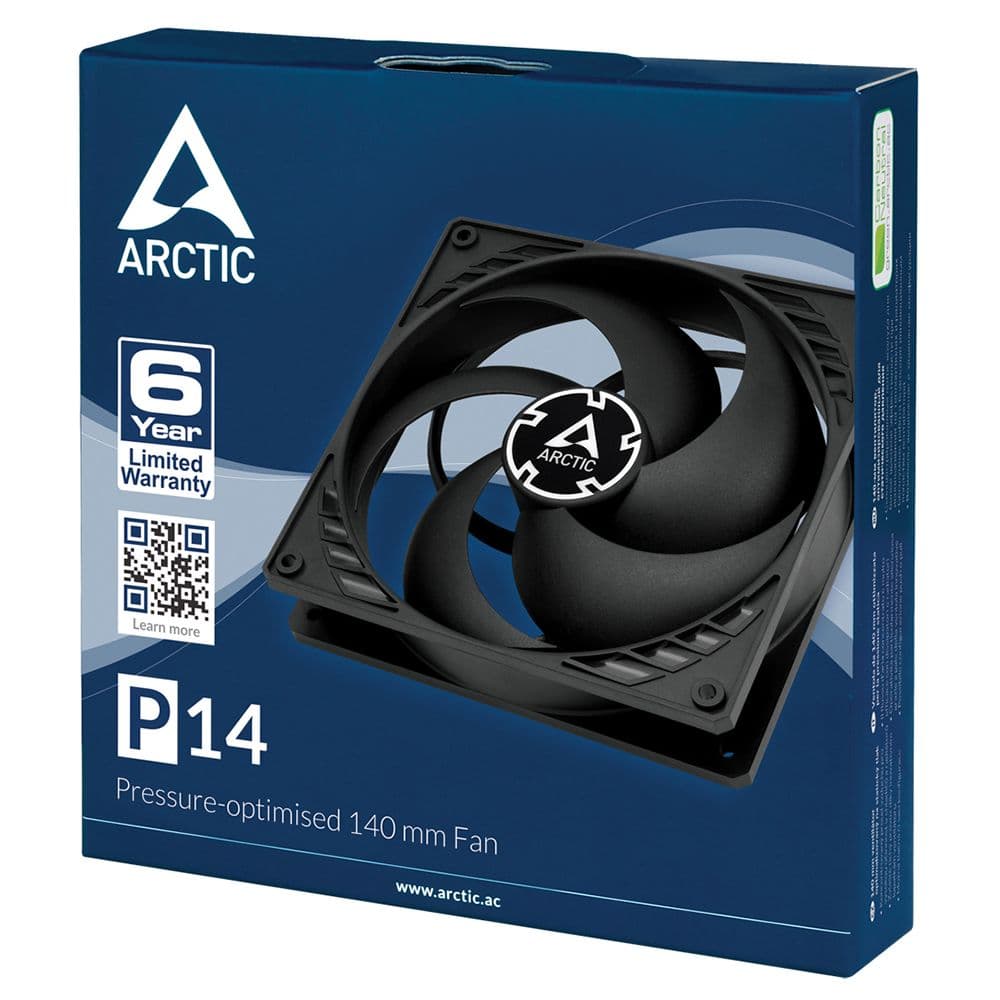 Вентилятор корпусной ARCTIC Cooling P14 (black/black) - retail (ACFAN00123A)