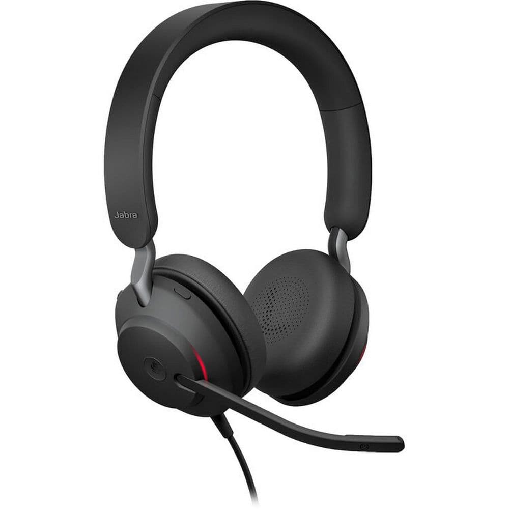 Наушники с микрофоном Jabra Evolve2 40 SE USB-C/A черный 1.5м накладные USB оголовье (24189-999-799)