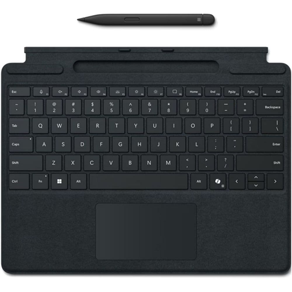 Комплект Клавиатура и стилус для планшетного компьютера Microsoft Surface Pro 10 Microsoft Surface Pro 13" Signature Keyboard Copilot Bundle SlimPen2/Eng/black (1864 8X8-00155)