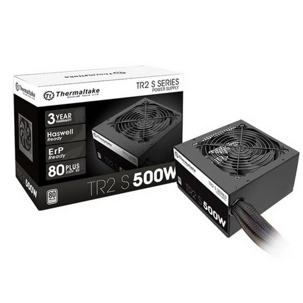 Блок питания Thermaltake TR2 S (PS-TRS-0500NPCWEU-2), 500Вт, 80 PLUS, 120мм, черный