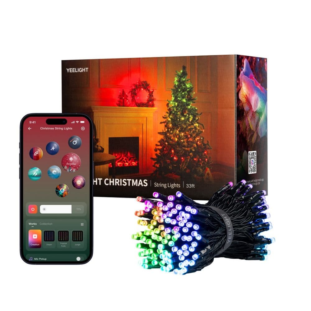 Умная гирлянда Yeelight, 200 ламп, 20 метров / RGBIC+ BLE / YLYDD-0056
