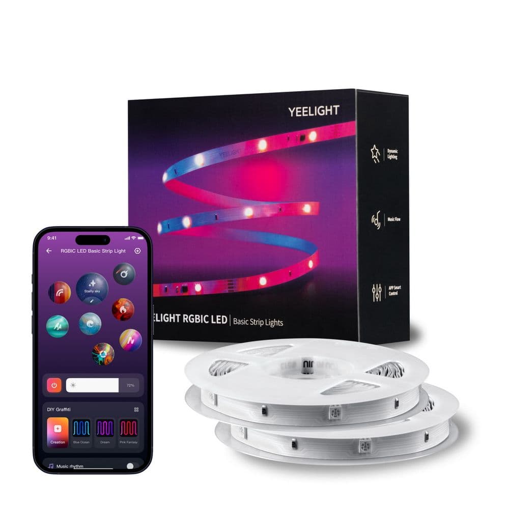 Лента светодиодная умная Yeelight, 6 метров / RGBIC+ BLE / YLYDD-0038