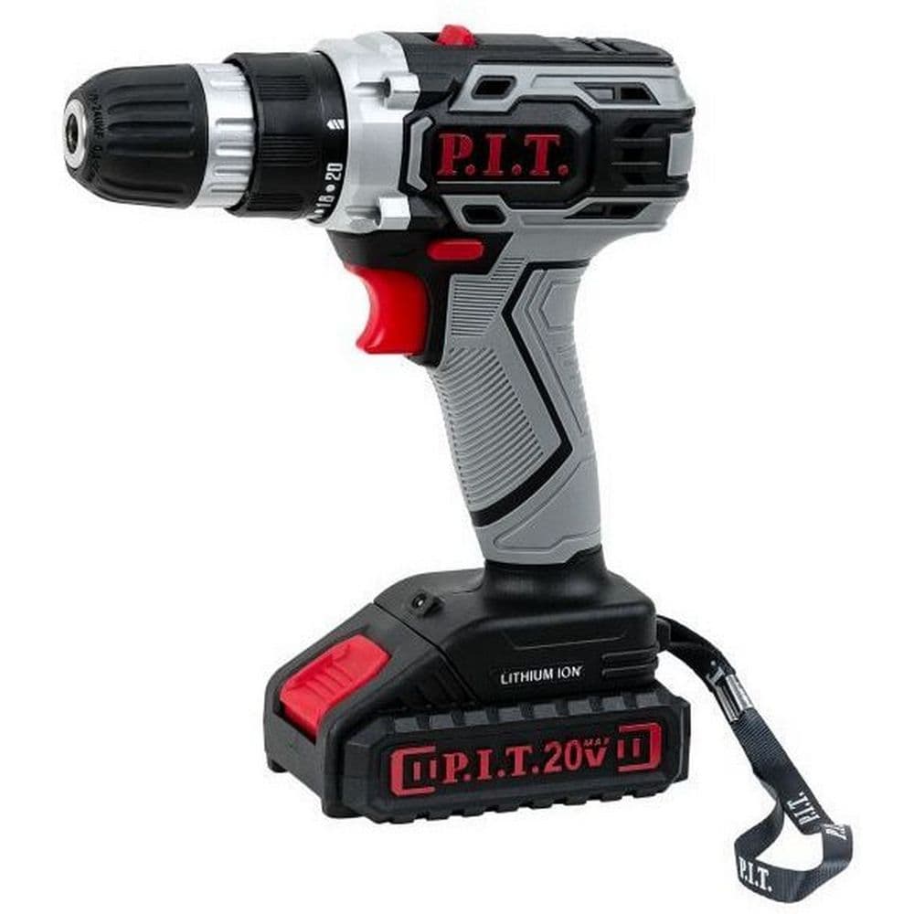 Дрель аккумуляторная P.I.T PSR18-D3 (20В, 2 Li акк.1,5Ач,2 ск,30Нм,быстр.зарядка,кейс)