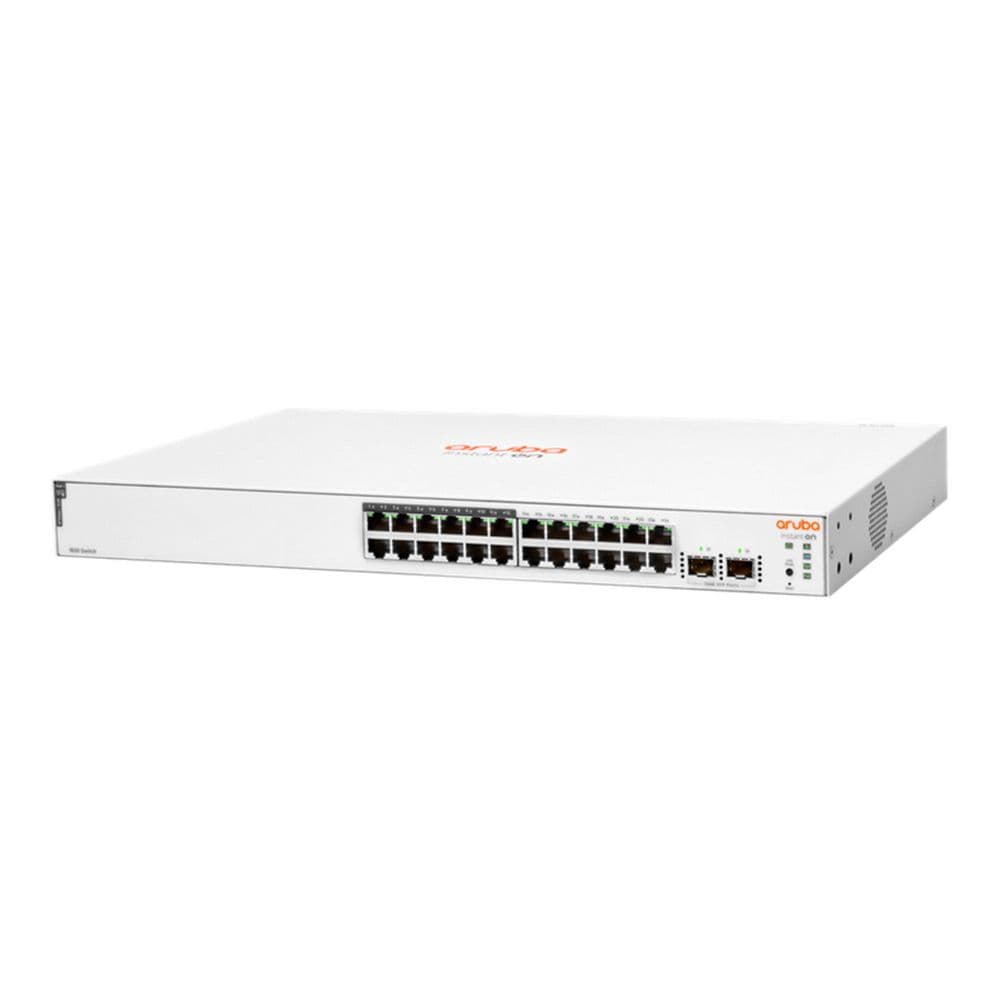 Коммутатор HPE BadPack JL813A HPE Коммутатор Aruba Instant On 1830 24G Web-managed 12p Class4 PoE 195W 2SFP Switch