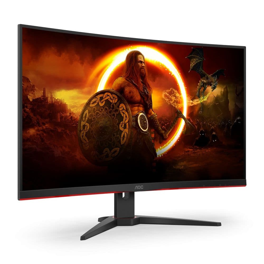 Монитор AOC 31.5" CQ32G2SE/BK Black (VA, 2560x1440, HDMI+HDMI+DP, 1 ms, 178°/178°, 250 cd/m, 3000:1 (80M:1), 165Hz, MM, Curved)