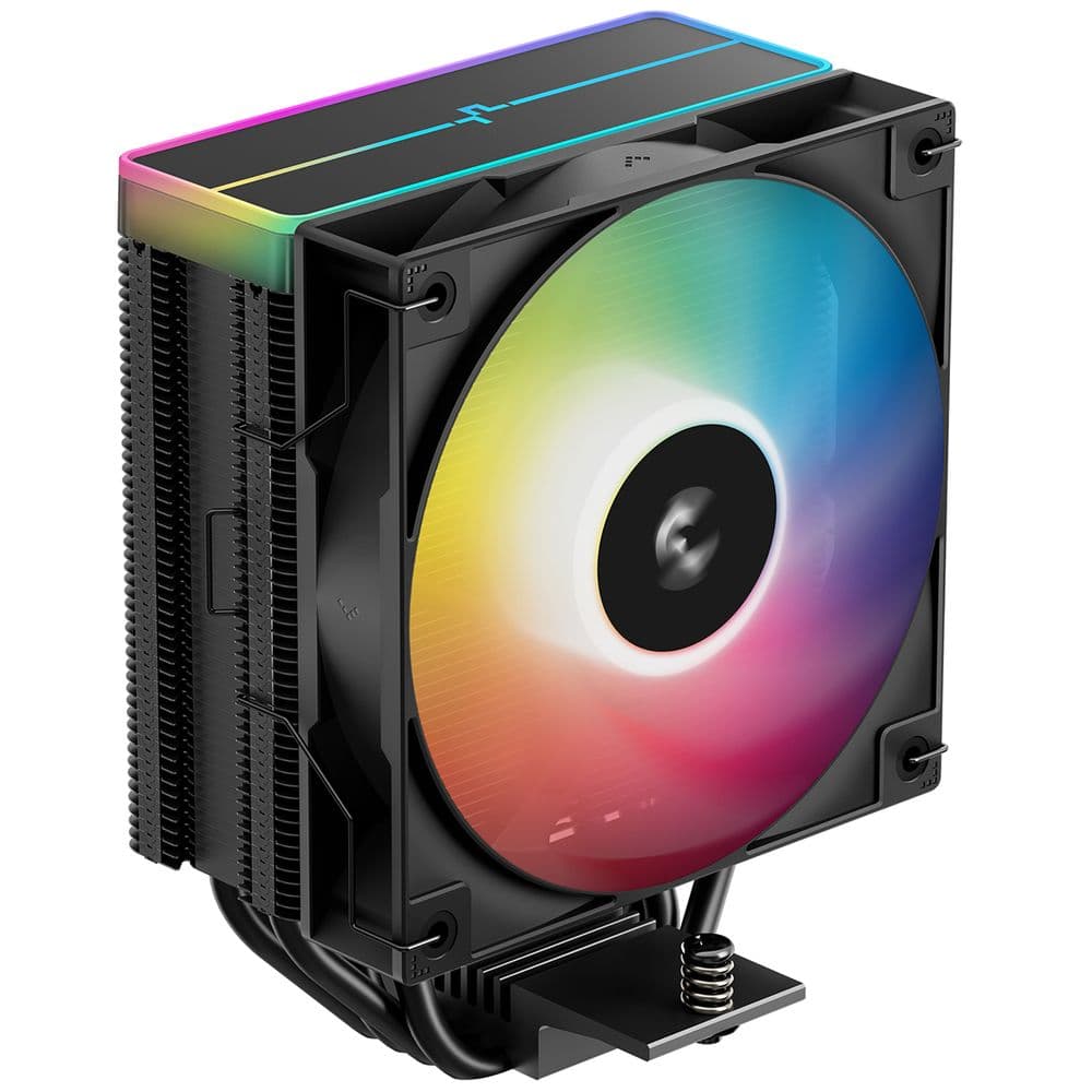 R-AG400-BKAMMN-GJD - Кулер для процессора, Deepcool, AG400 BK ARGB V2 R-AG400-BKAMMN-GJD, Intel 1851/1700/1200/115х и AMD AM5/AM4, 220W, 120мм ARGB, 500- 2100±10% об/м, 75,89CFM, 31.6dB(A), 4pin, 125х92х154мм, Чёрный