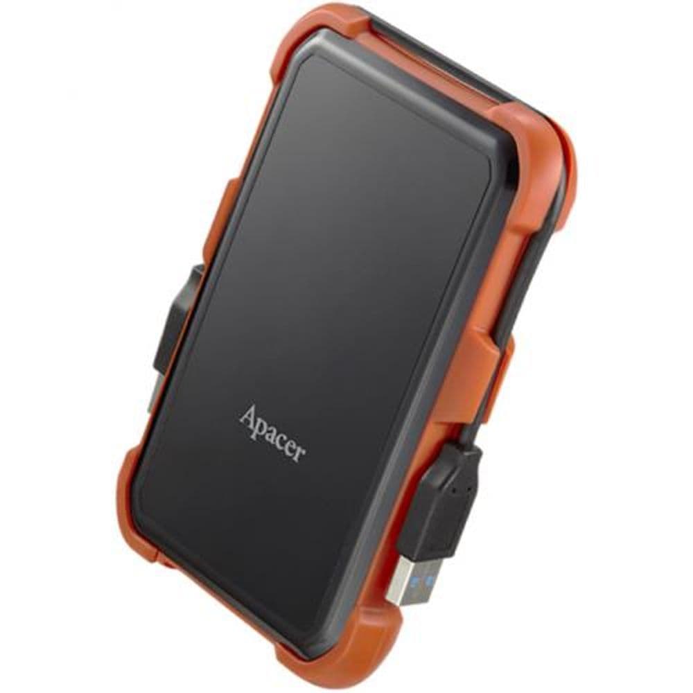 Жесткий диск внешний Apacer AC630 AP1TBAC630T-1 1TB 2.5" USB 3.1, IP55, Win/Mac/Linux, Military Grade, Black/Orange, Retail