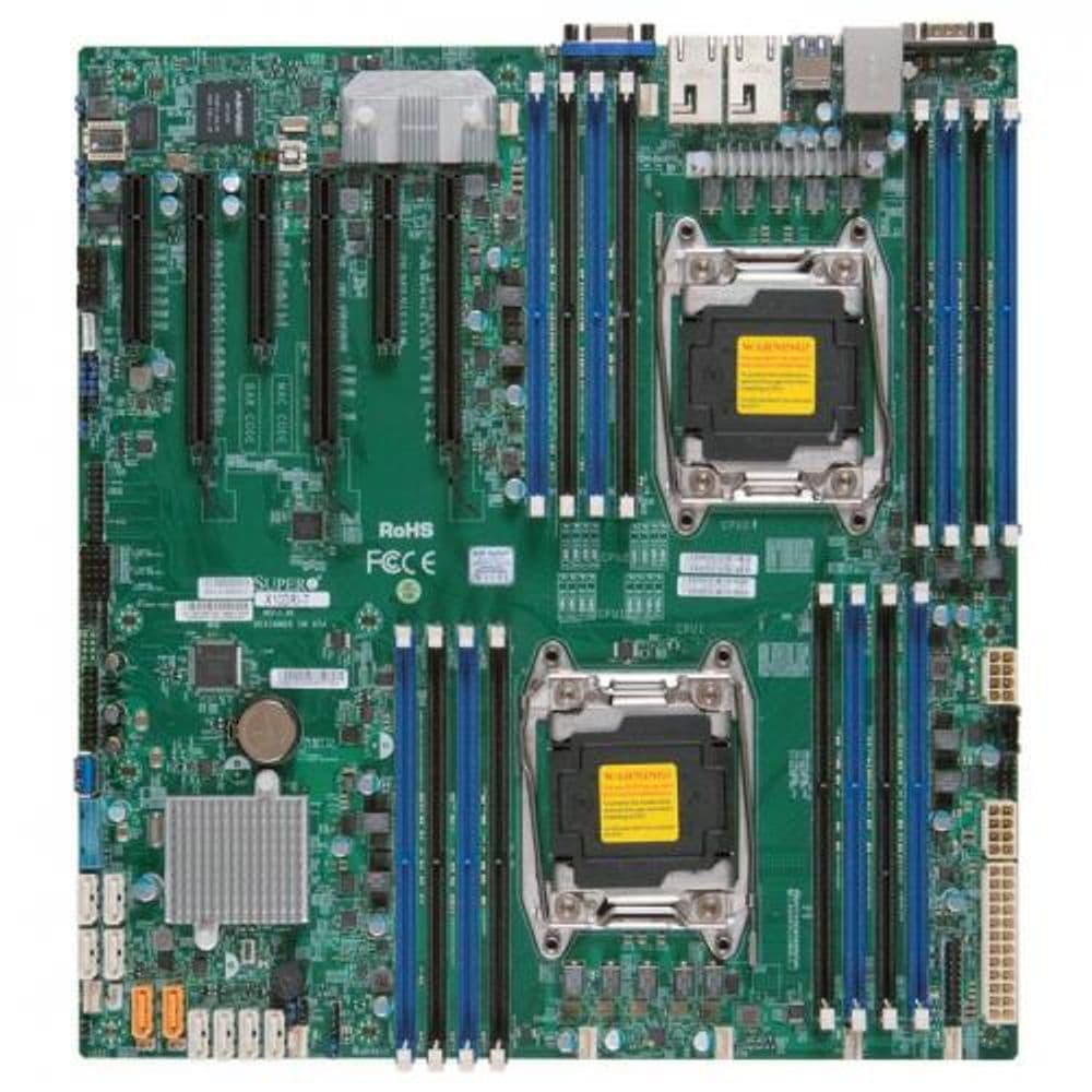 Материнская плата SuperMicro MBD-X10DRI-T-B E-ATX, 2xR3(LGA 2011) for Xeon E5-2600 v4/ v3 QPI up to»