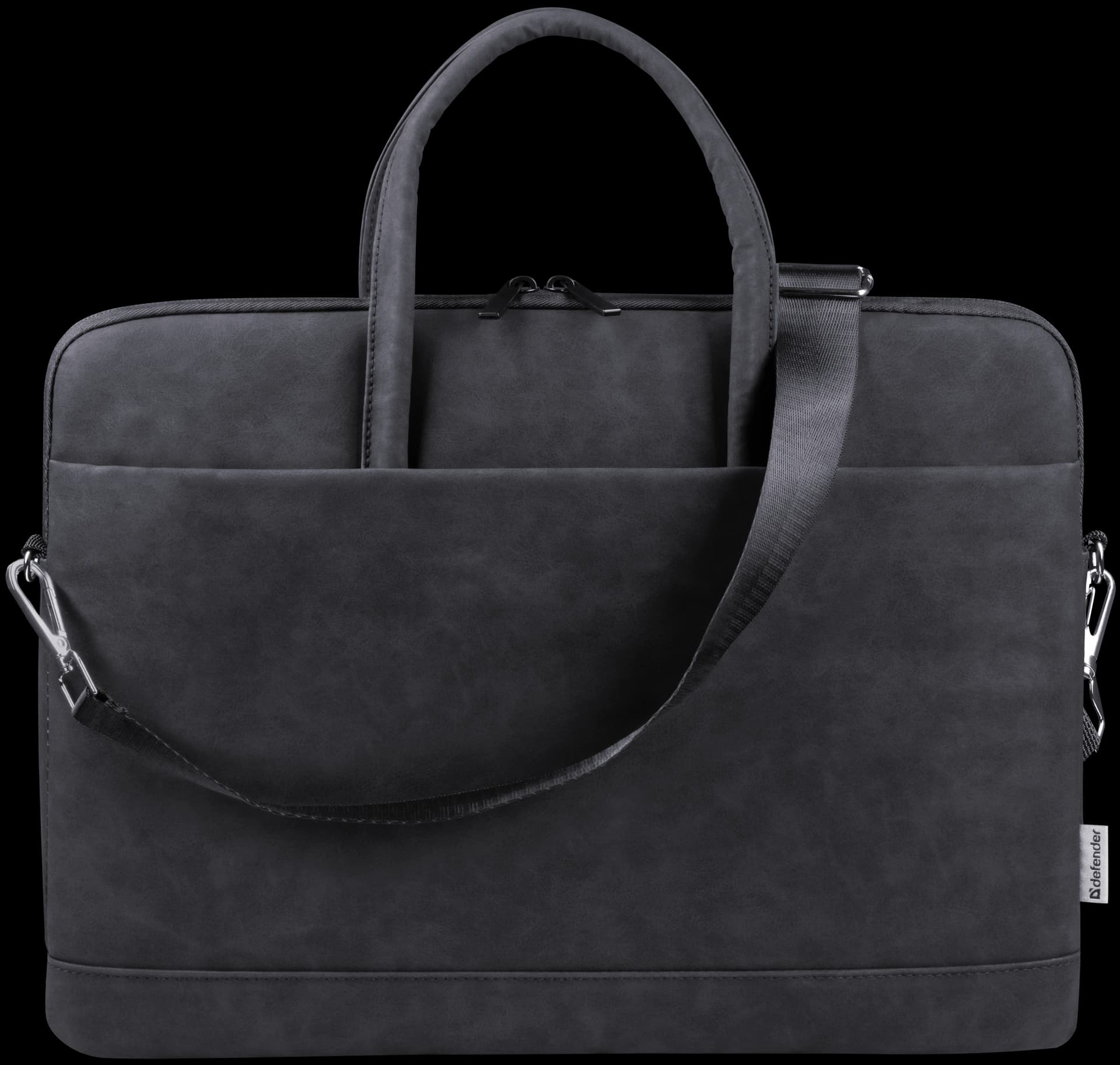 Сумка для ноутбука c карманом Trendy 15-16" PU кожа черный 26130 DEFENDER