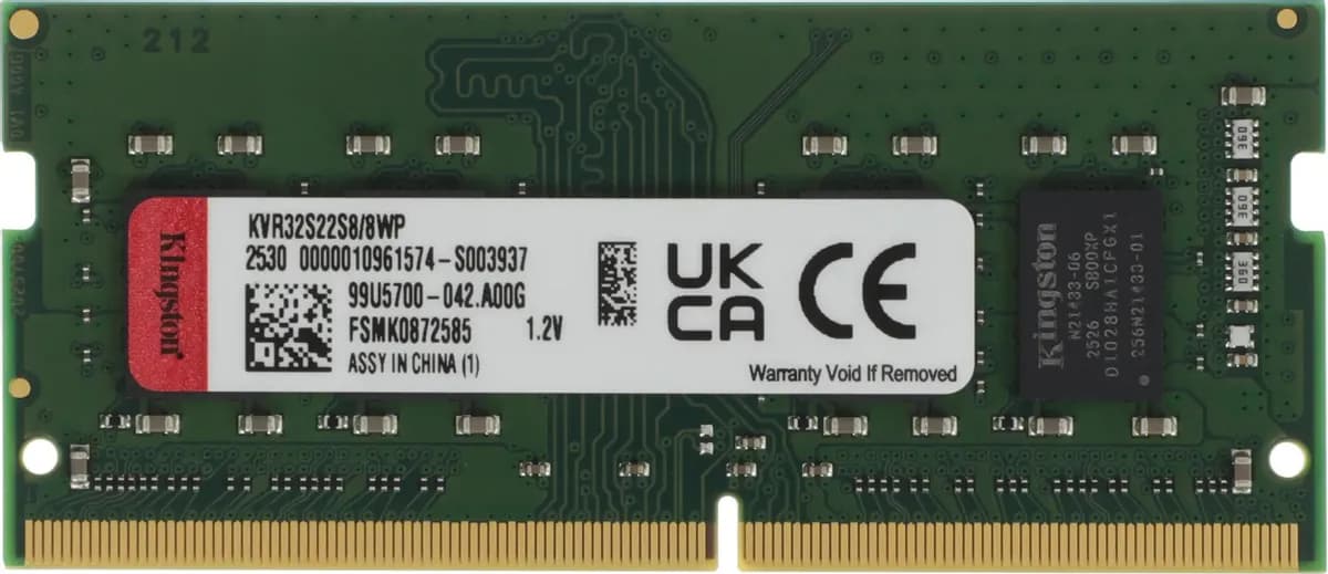 Модуль памяти SODIMM 8GB DDR4-3200 KVR32S22S8/8WP KINGSTON