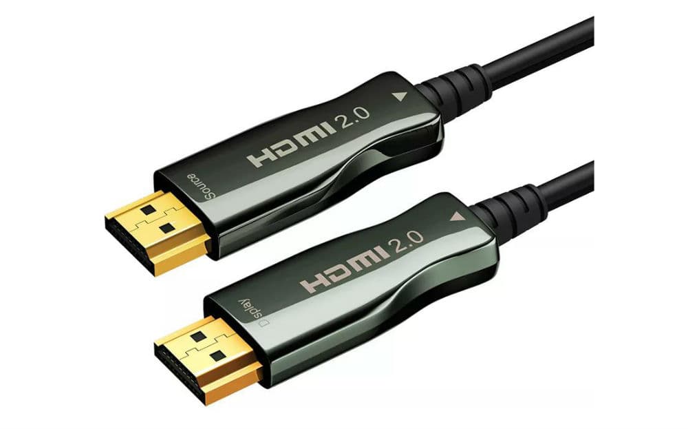 Кабель HDMI AOC-HM-HM-50M Wize, оптический, 50 м, 4K/60HZ, v.2.0, ARC, 19M/19M, черный, коробка
