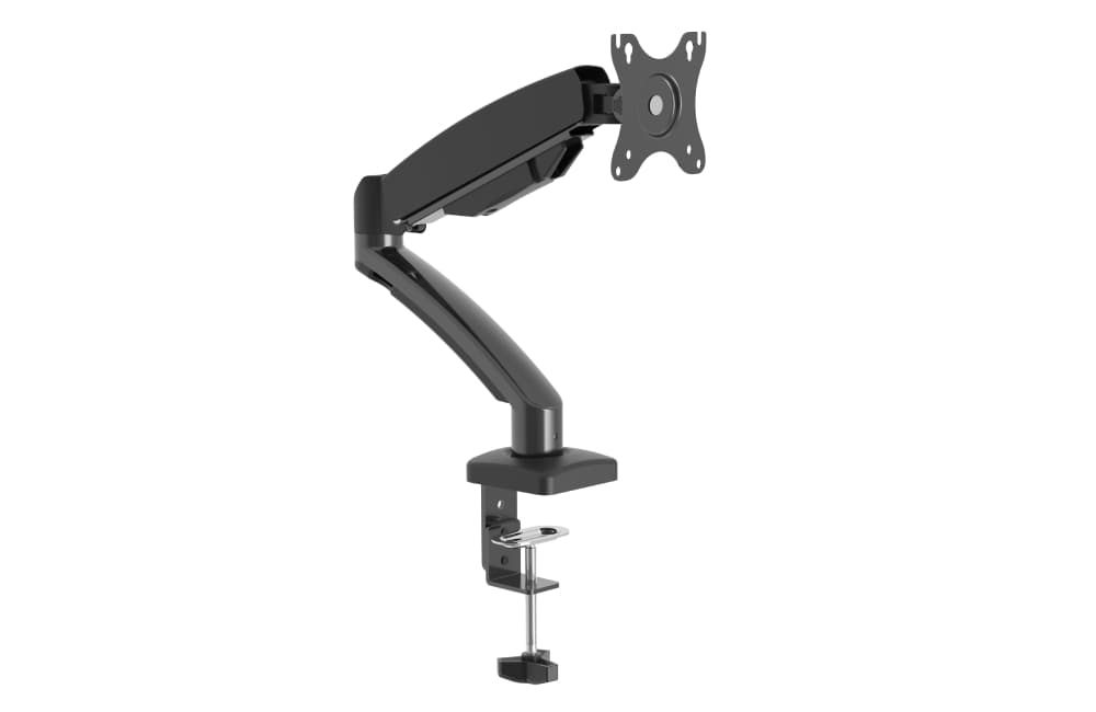 Настольное крепление Wize WDA1-32 для одного монитора 14"-32", газовая пружина, VESA 75x75, 100x100, черный