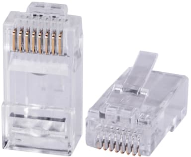Коннектор Cabeus (8P8C-C6-FC) UTP кат.6 RJ45 серебристый