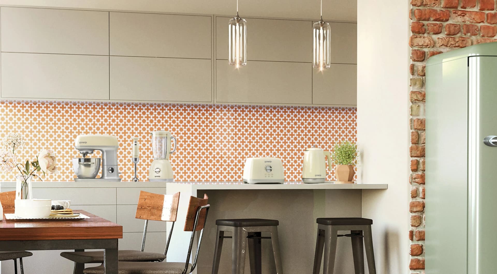 Чайник электрический Gorenje K15RL 1.7л. 2200Вт бежевый корпус: металл/пластик