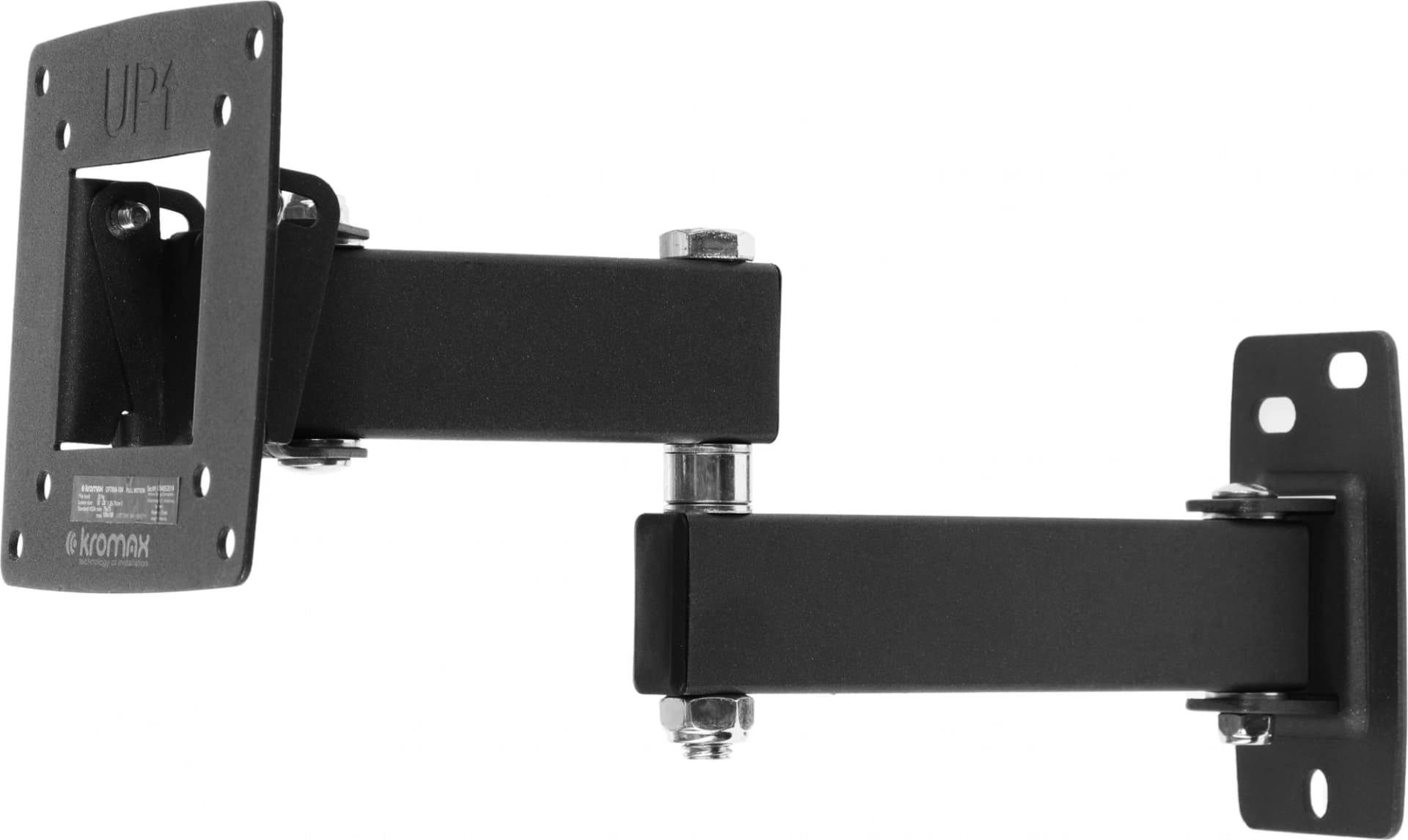 Кронштейн Kromax OPTIMA-104 черный, 10"-28", max 25 кг, настенный, VESA 100x100 мм