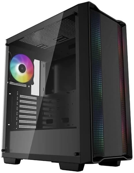 Корпус Deepcool CC560 ARGB черный без БП ATX 2x120mm 4x140mm 1xUSB2.0 1xUSB3.0 audio bott PSU