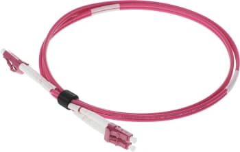 Патч-корд Lanmaster LAN-2LC-2LC/OM4H-1.0 2x50/125 OM4 LC дуплекс-LC дуплекс 1м LSZH розовый