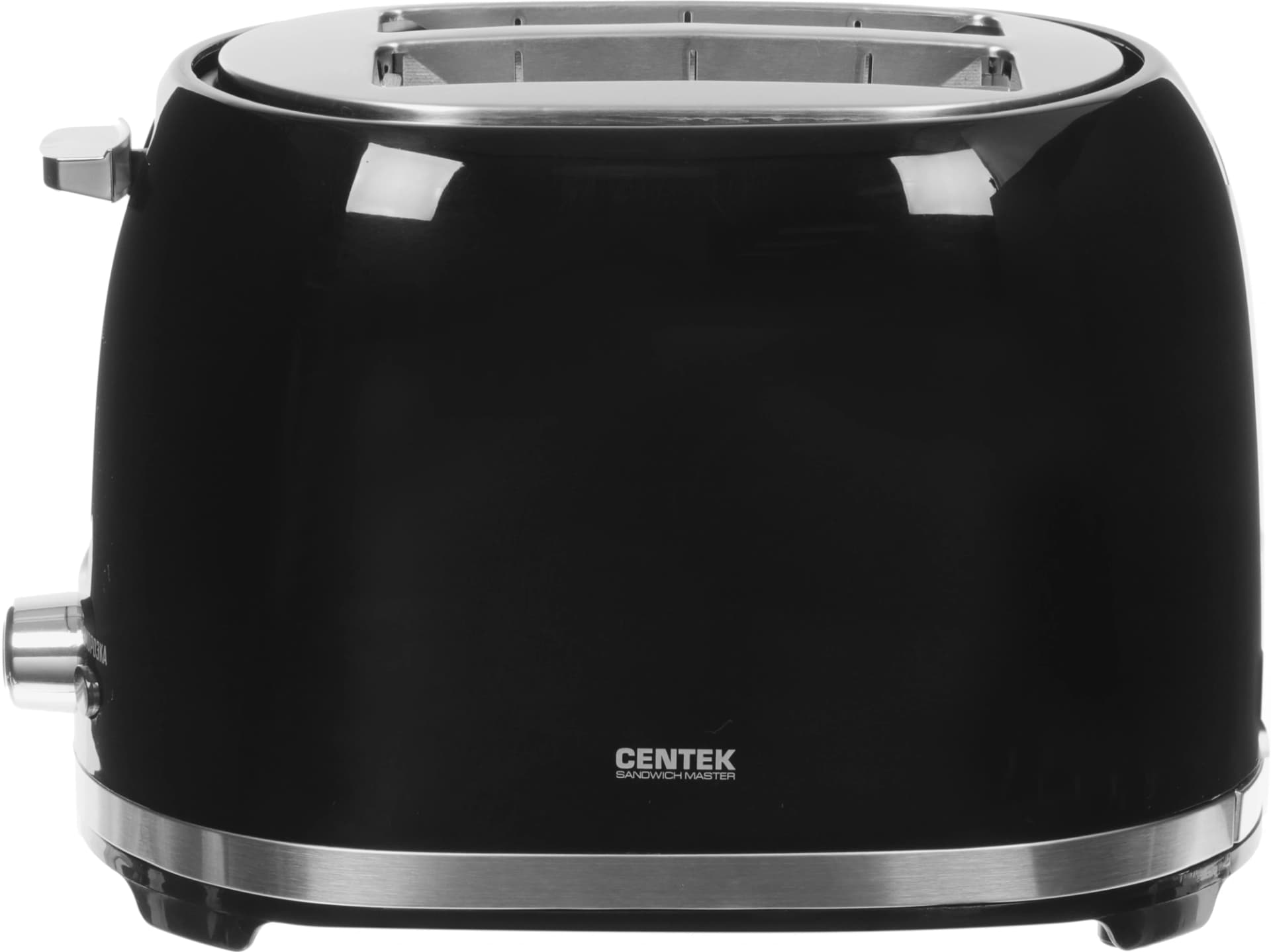 Тостер Centek CT-1432 850Вт черный/стальной
