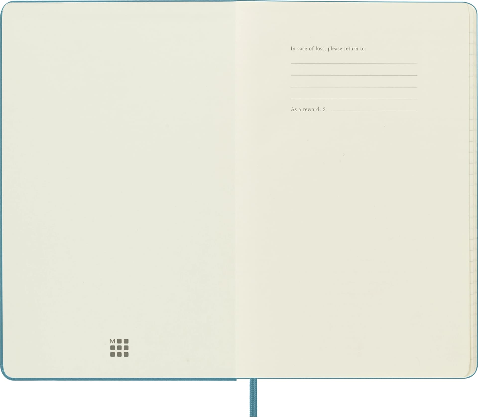 Блокнот Moleskine CLASSIC QP060B35 Large 130х210мм 240стр. линейка твердая обложка голубой